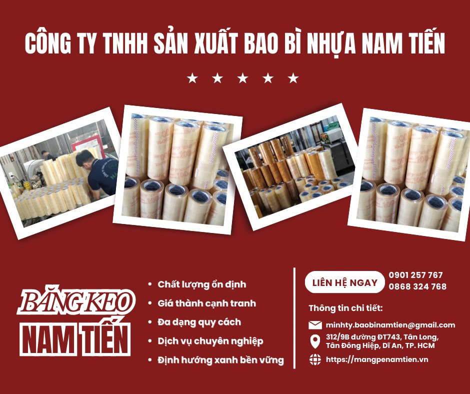 BĂNG KEO 100 YARD GIÁ RẺ – GIẢI PHÁP ĐÓNG GÓI TIẾT KIỆM TỪ CÔNG TY NAM TIẾN