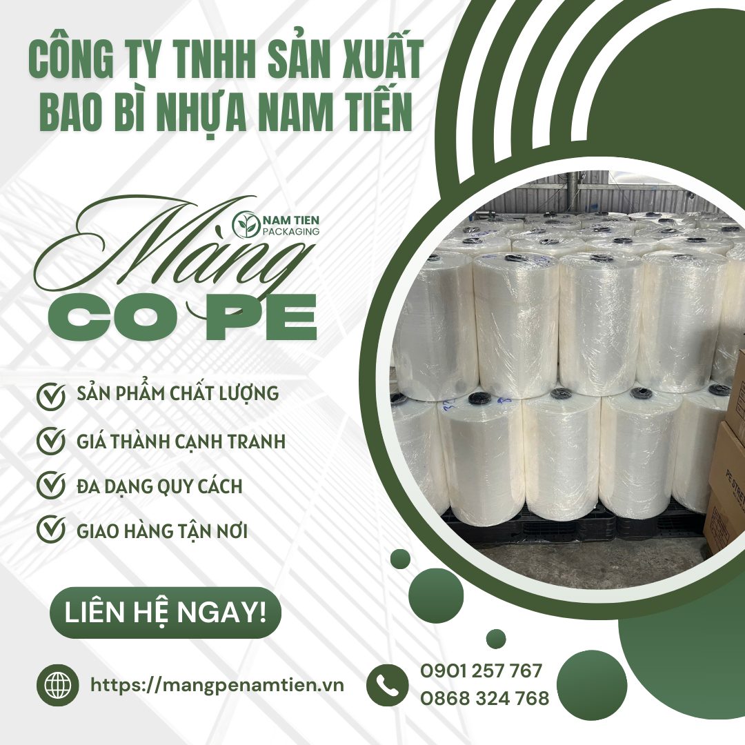 MÀNG CO PE 3KG LÕI 300G NAM TIẾN – GIẢI PHÁP ĐÓNG GÓI CHUYÊN NGHIỆP, TIẾT KIỆM, BỀN BỈ