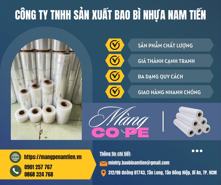 Màng co PE 2 kg Nam Tiến